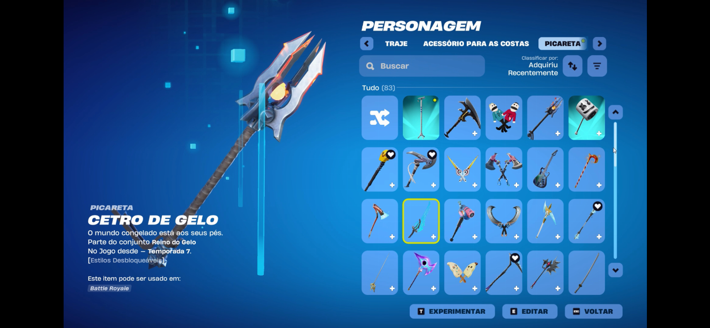 Conta de fortnite com skin tryhards passes antigos e muitas picaretas tryhards
