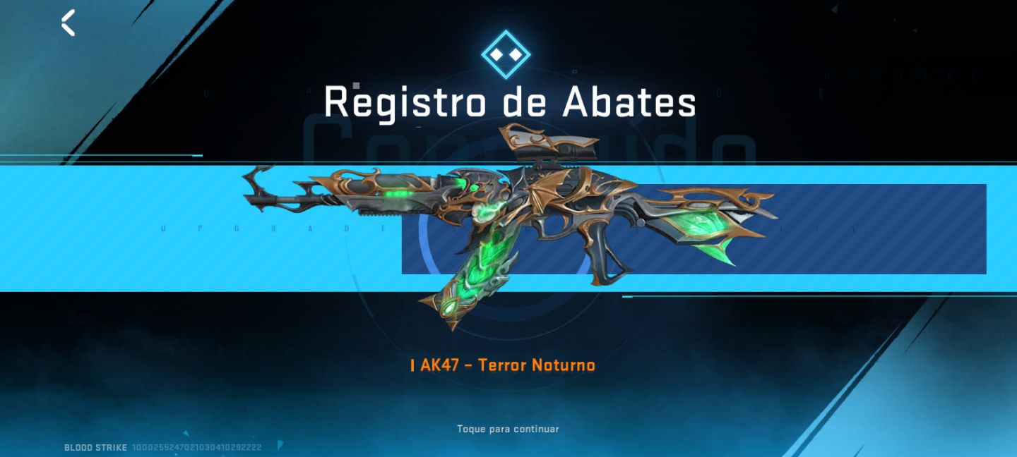 CONTA DE BLOOD STRIKE COM MP5 EMPIRIA + AK-47 TERROR NOTURNO + KATANA!