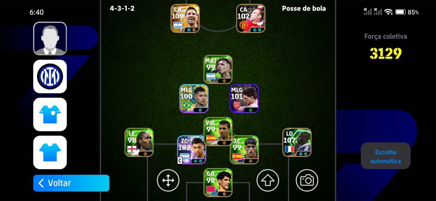 Conta Efootbal Iniciante Boa para Iniciar