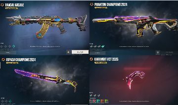 CONTA DE VALORANT COM 4 ITENS RAROS E VÁRIAS SKINS.