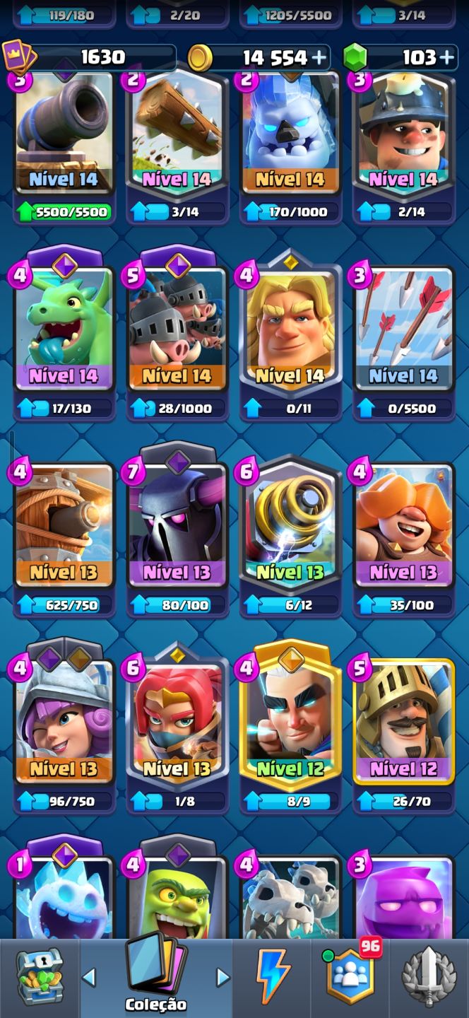 Conta de clash com 14k