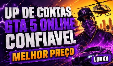 UP DE CONTAS GTA 5 ONLINE + DESBLOQUEIOS, TRAJES, DINHEIRO, NÍVEL & BRINDES | PC