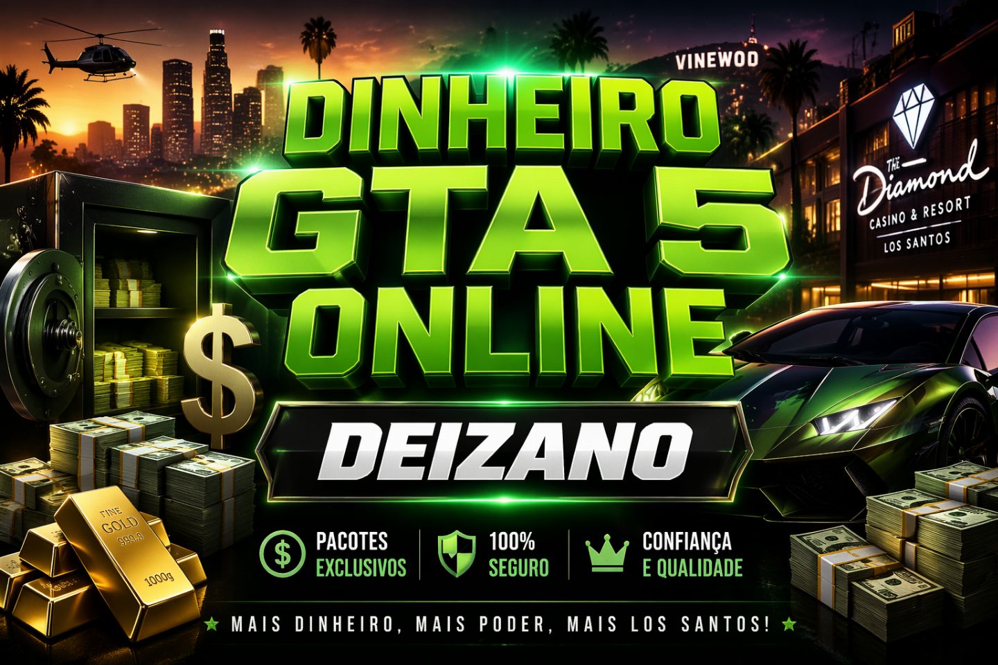 GTA 5 ONLINE (PC) CASH , LEVEL E DESBLOQUEIOS .