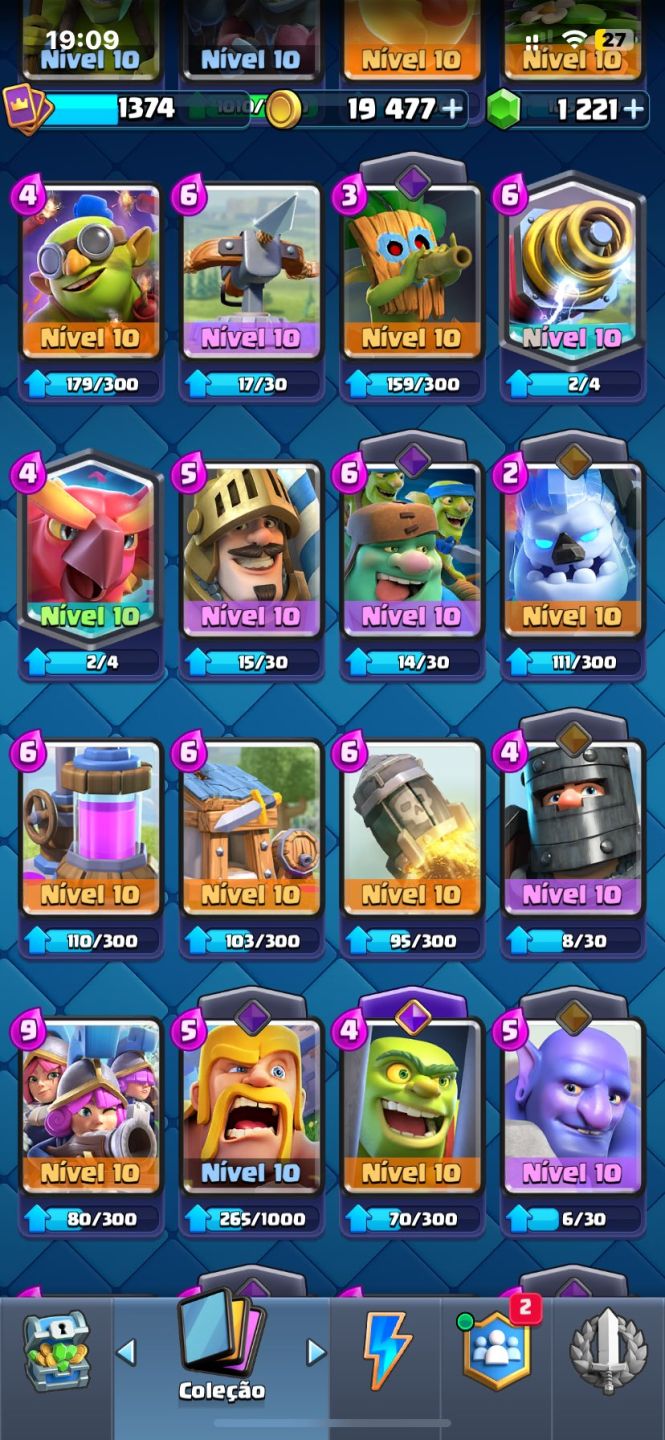 Conta Clash Royale Arena 22 Barata