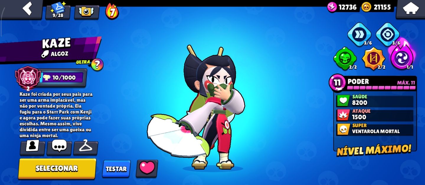 CONTA DE BRAWL STARS COM P3 NA SHELLY E MESTRE