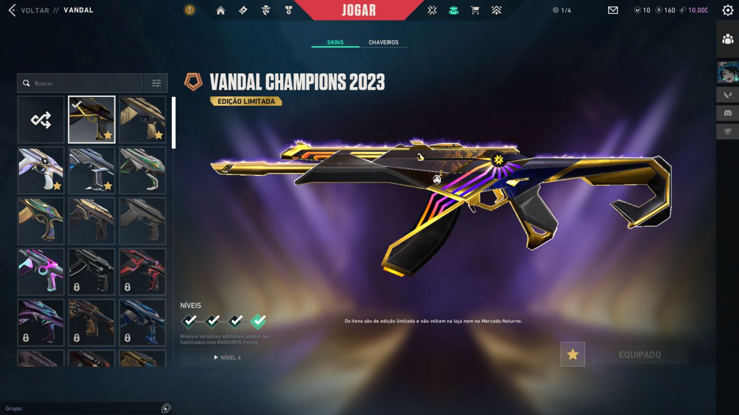 Conta de Valorant com Skins + Vandal Champions 2023
