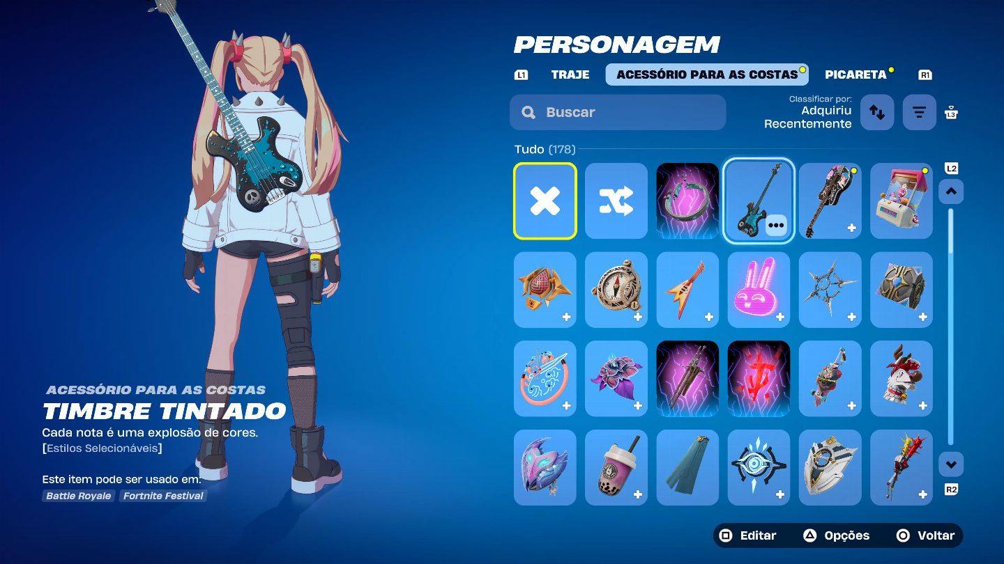 Conta de Fortnite antiga com 169 skins desde a temporada 3
