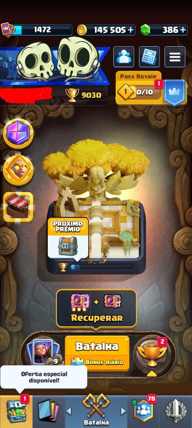 Conta Clash Royale arena 23 EM PROMOÇÃO!