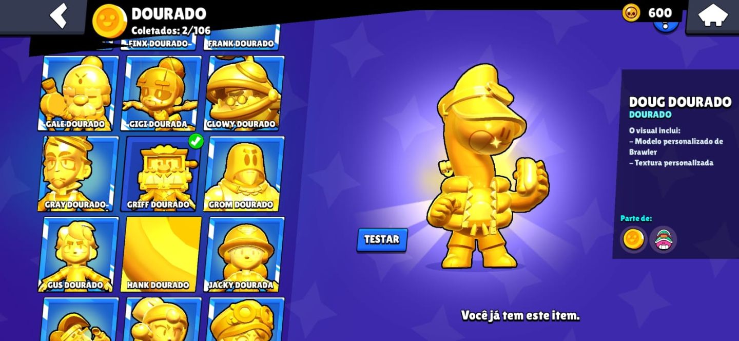 Conta de Brawl Stars | 91K de Troféus | Skins Exclusivas! | Criação: 2020 | Rara