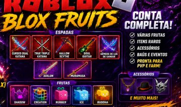 CONTA ROBLOX + BLOX FRUITS MAX + KING LEGACY LV 4900 | ITENS RAROS