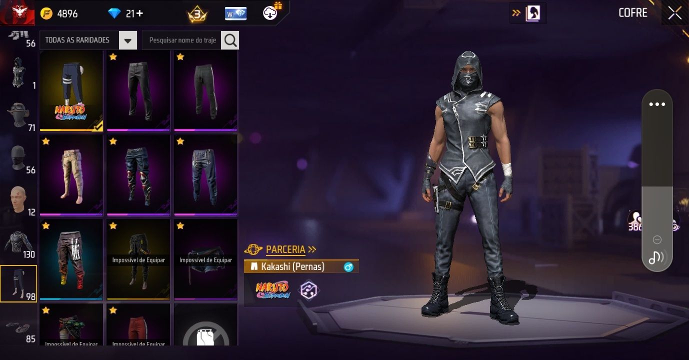 CONTA FULL ATT, NINJA PRETO, PARCERIA NARUTO TROCA NICK CORRA JÁ!!