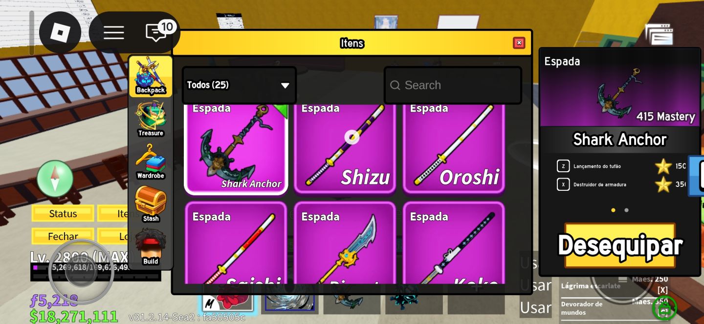 Conta blox fruits 2800+ com raça ghoul v4 full