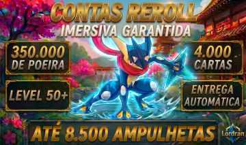 CONTAS POKÉMON TCG POCKET - ATÉ 8.500 AMPULHETAS + IMERSIVA | ENTREGA AUTOMÁTICA