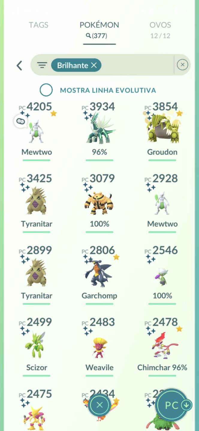 Conta Lv 56 | Mewtwo Armor + Mewtwo Shundo + Unown Shiny + 377 Shinies