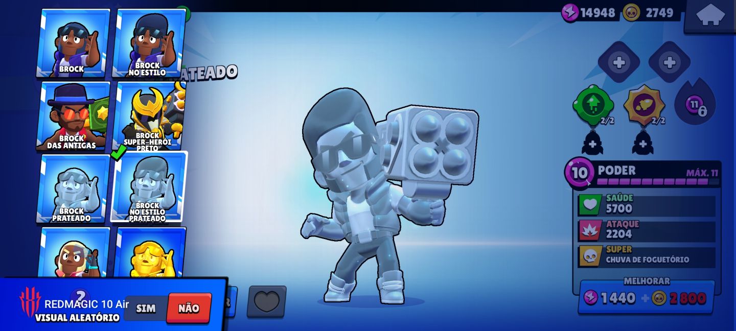 ( para rápido ) Conta brawl stars com 74 brawlers