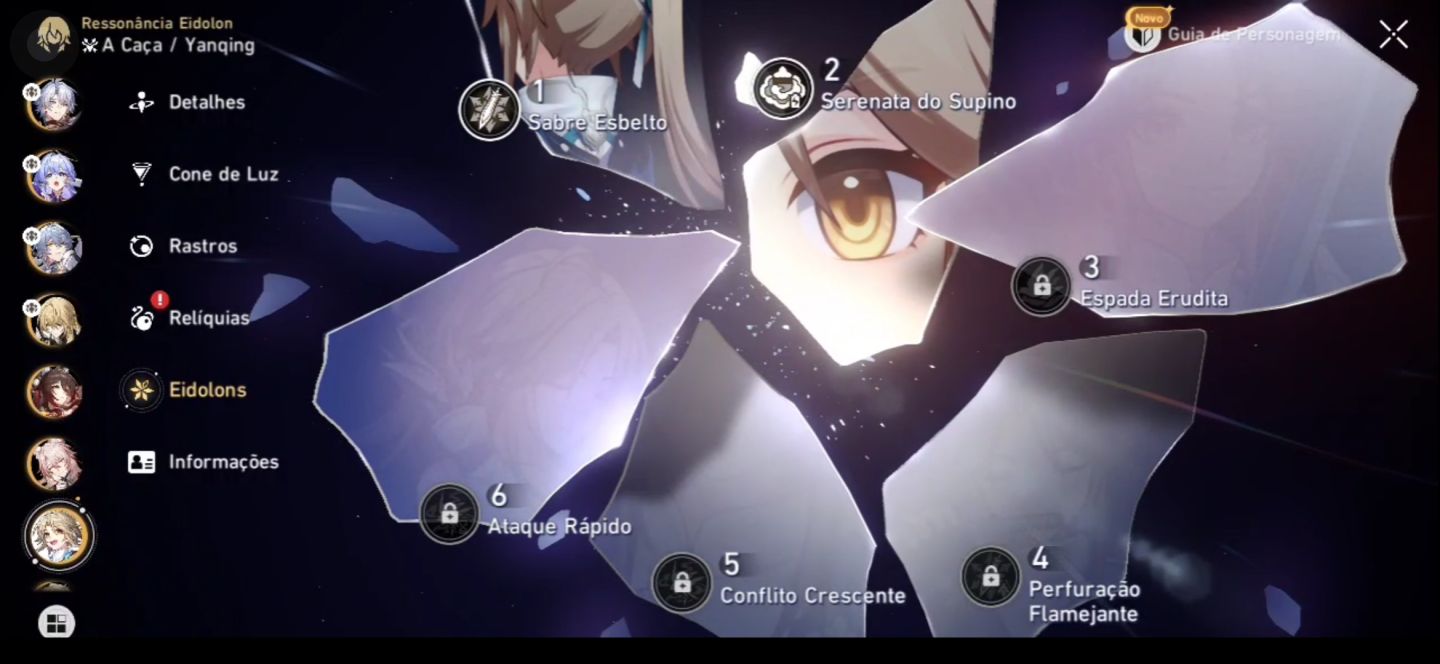 Conta HONKAI STAR RAIL | NÍVEL 70 | VÁRIOS 5 ESTRELAS, CONES E SKINS, ETC.