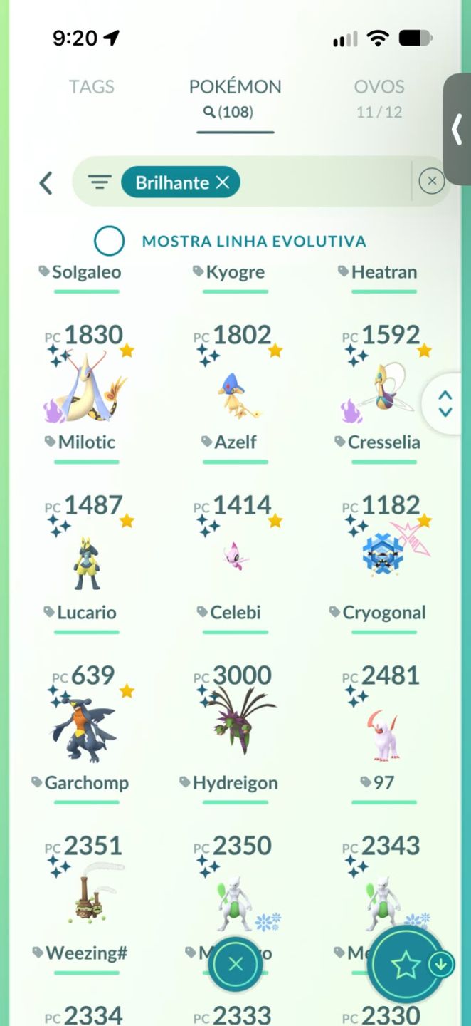 Conta de Pokemon muitos raros level 66