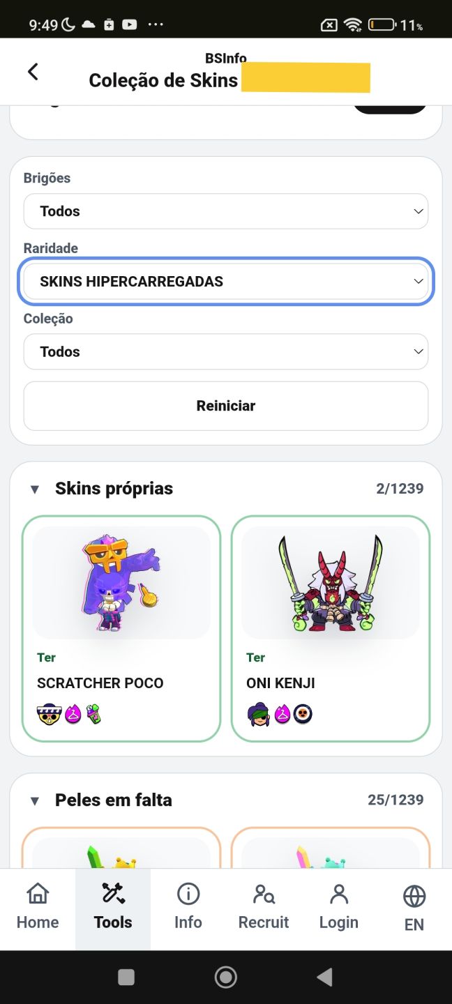 CONTA BRAWL STARS | LEIA DESCRIÇÃO