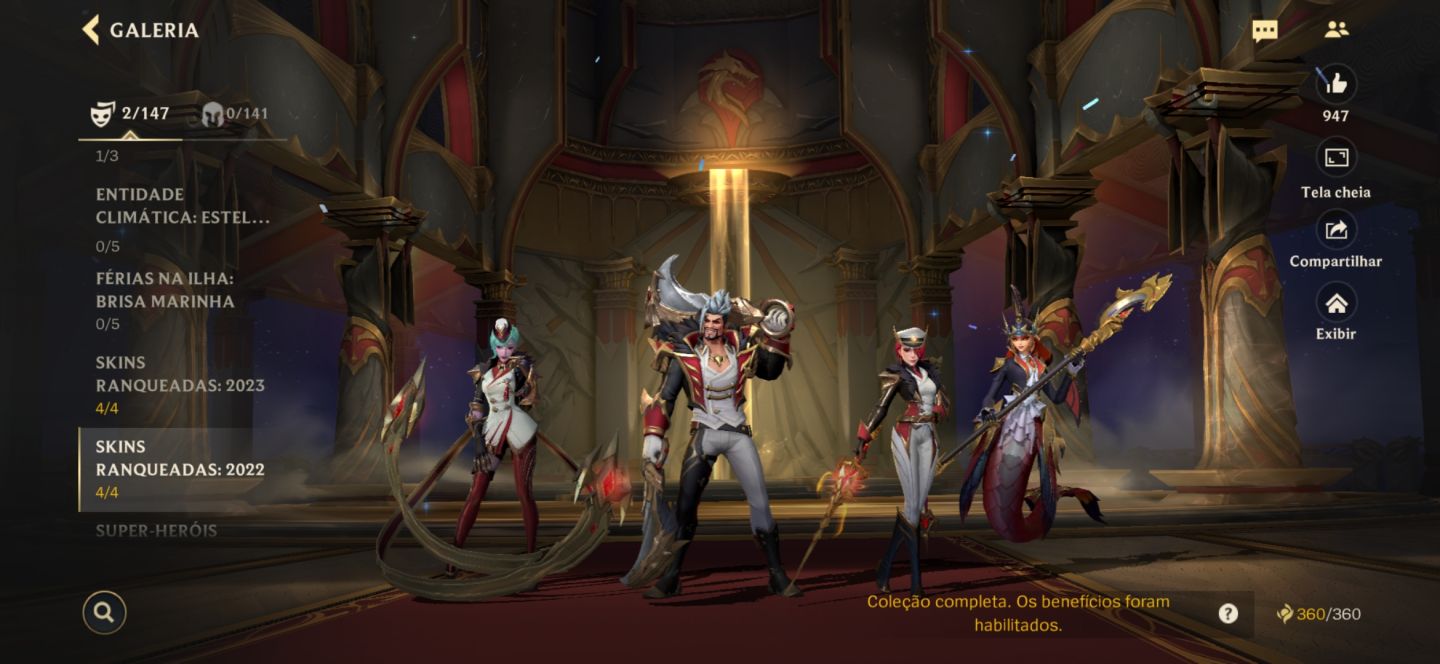 CONTA WILD RIFT | EX-GM III | 92 SKINS | 119 CAMPEÕES | 1.958 DIAS
