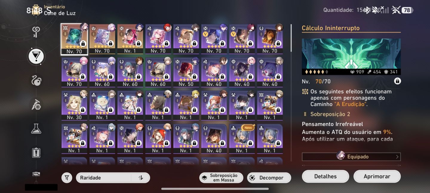 CONTA HONKAI: STAR RIAL COM 19T5 + 21T4 + 3 Cones