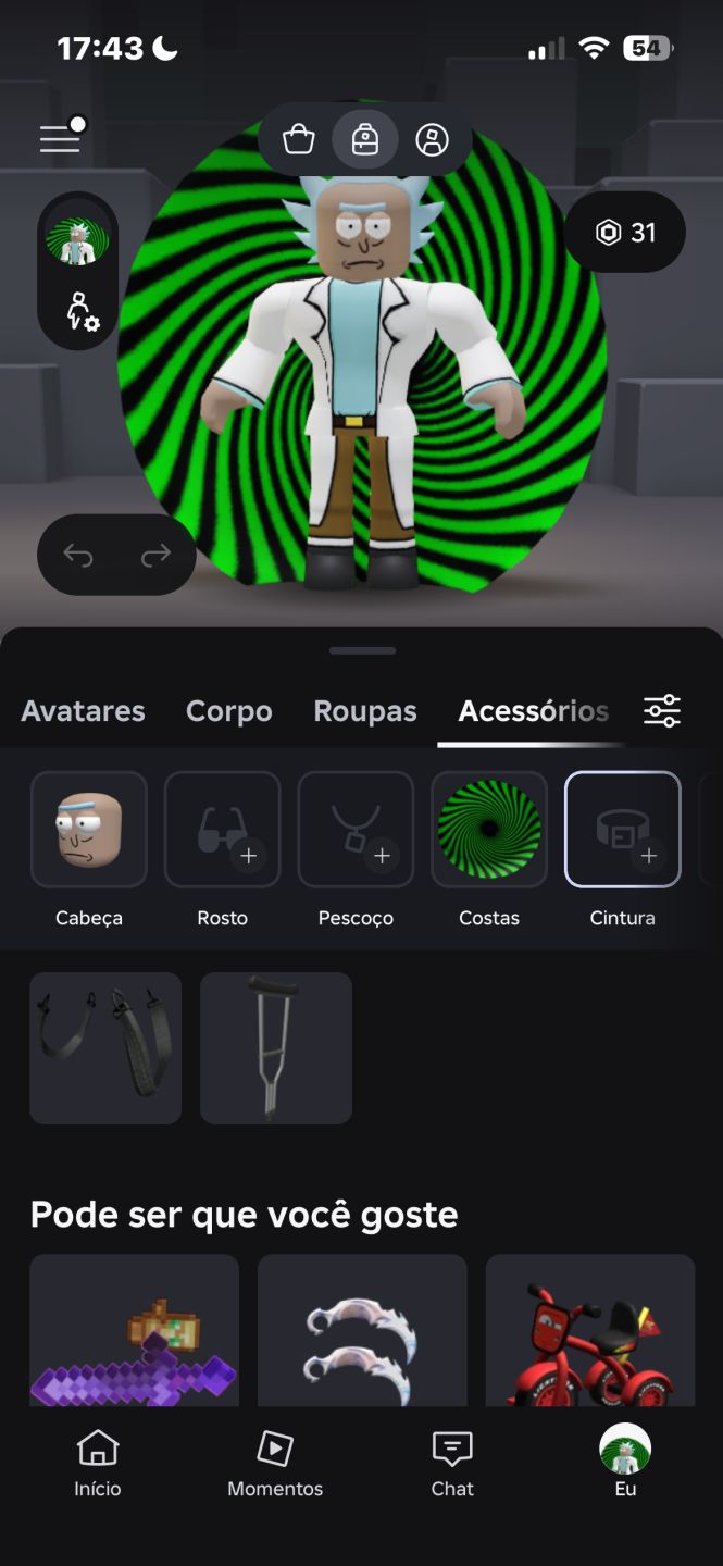 Conta Roblox (Roupas e acessórios) promoção!!