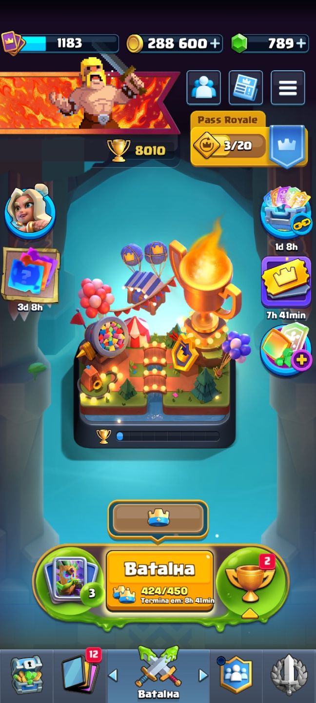 Conta Clash royale, 8k de troféus, com titulo de 8 anos de jogo