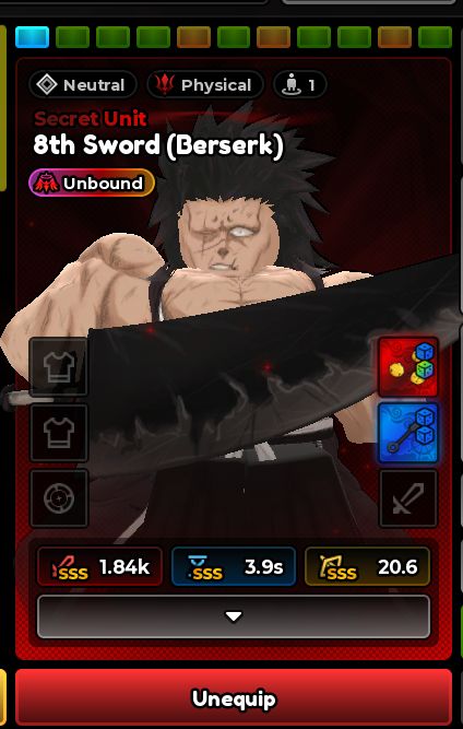 CONTA ANIME EXPEDITIONS MEGUMI ZARAKI YUTA DARK MAGE UNBOND + ITACHI + 5K GEMAS
