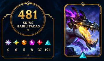 CONTA LOL 481 SKINS | LVL 556 | EX MESTRE | ÍCONES RAROS
