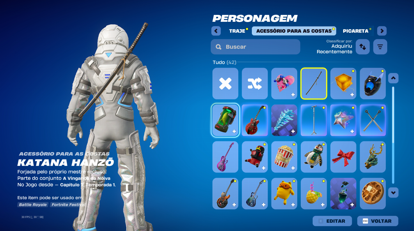 Conta fortnite com a renigade raider