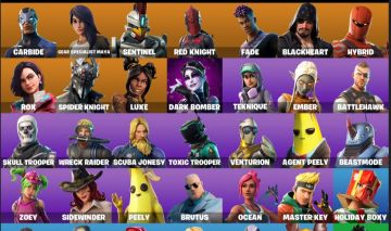 CONTA DE FORTINITE PRA IR RAPIDO COM 36 SKINS Red Knight E Hybrid E MUITO ++