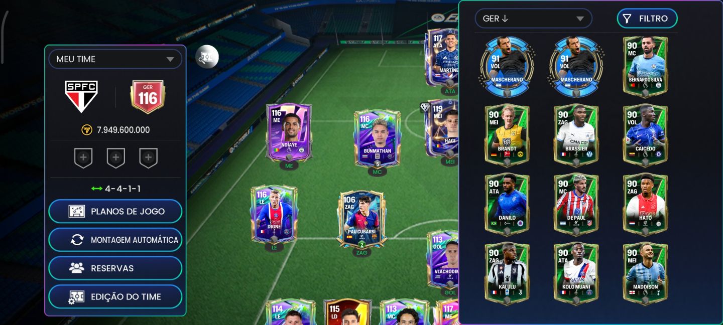 CONTA DE EA FC ANTIGA COM MUITAS GEMAS