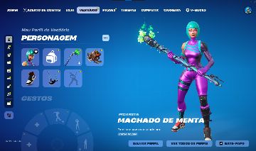 CONTA OG FORTNITE COM 263 SKINS -WONDER-GLOW-MINTY-CONTA EPIC 64 JOGOS