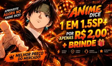 ANIME DICE | MELHOR PREÇO DO SITE | PERSONAGENS FORTES E ACESSÓRIOS