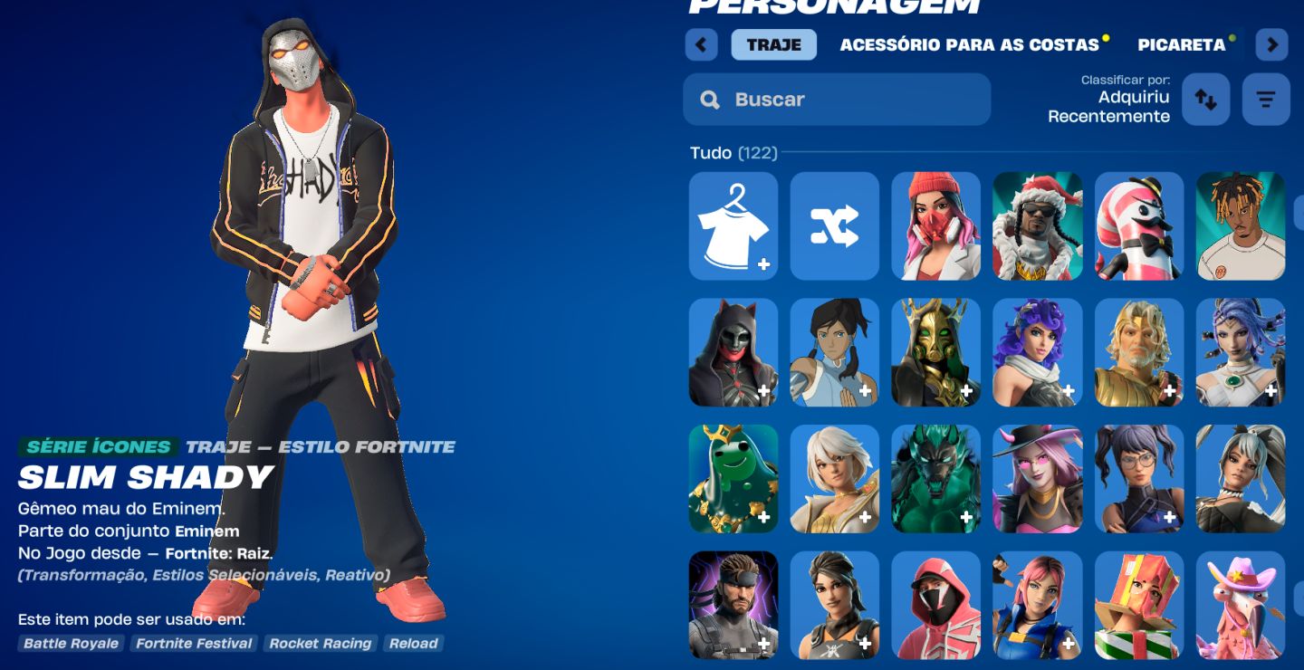 Conta de fortnite Surreal com +140 skin tryhards +20 picaretas tryhards