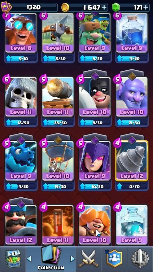CONTA CLASH ROYALE 8.200+ TROFÉUS | 121/122 CARTAS | MEGA CAVALEIRO LVL 13