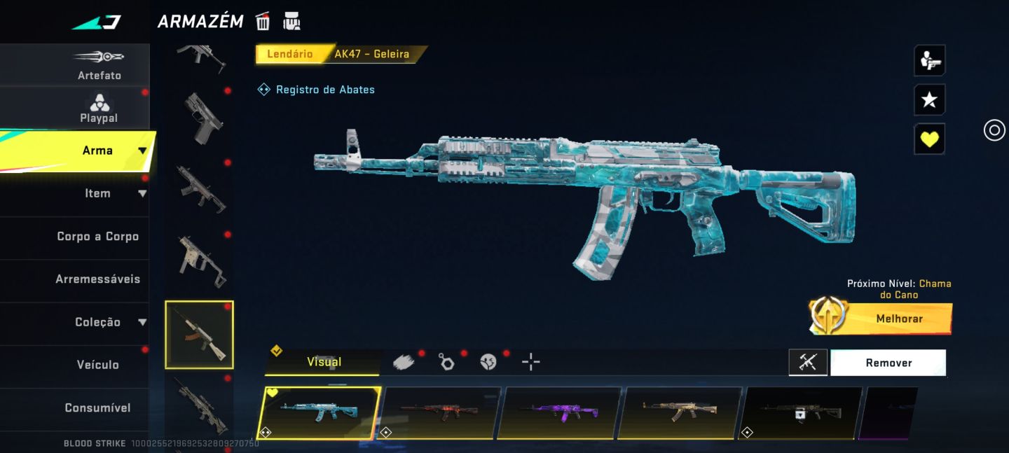 CONTA DE BLOOD STRIKE COM KIT AZUL NO PRECINHO!!!