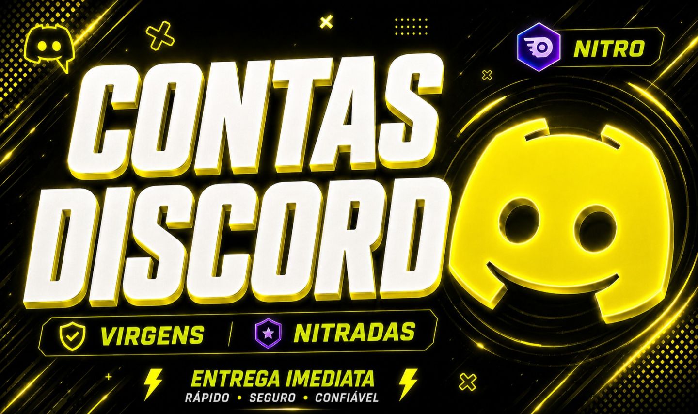 [MELHORES PREÇOS] CONTAS DISCORD NITRADAS 1 & 3 MESES |ENTREGA AUTOMATICA+BRINDE