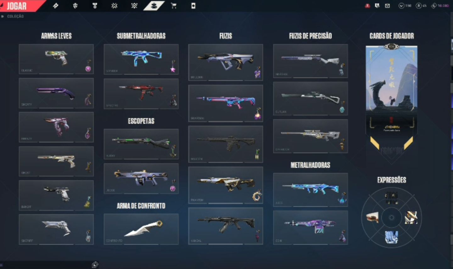 CONTA VALORANT COM MAIS DE 50 SKINS FULL ACESSO