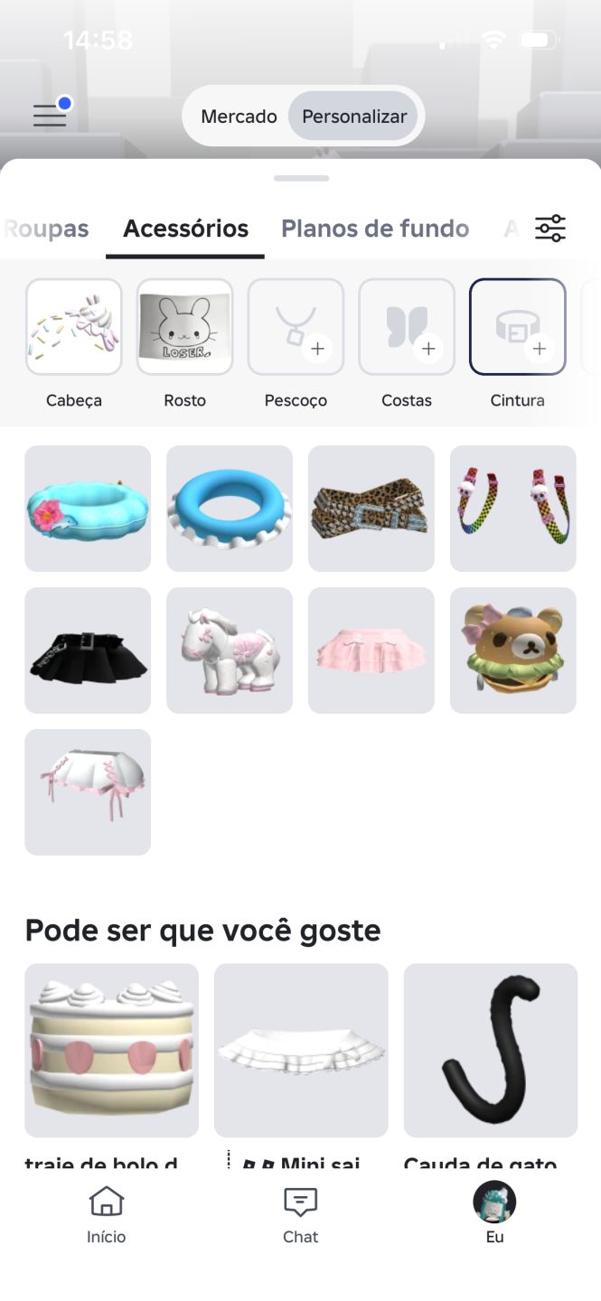 Conta Feminina Roblox Focada em skins e mm2