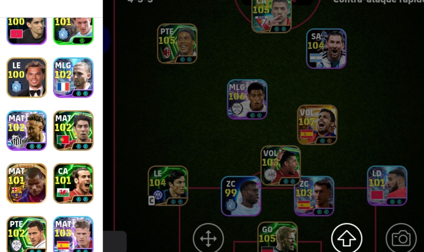 CONTA EFOOTBALL 3203 DE FORÇA COLETIVA COM RODRI 107 E BELLINGHAM SHOW TIME 106