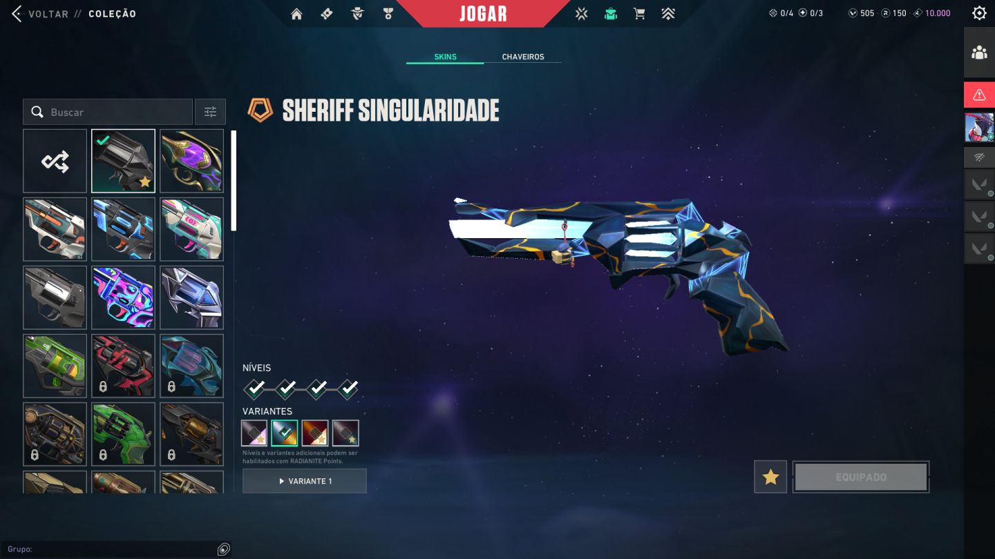 Conta de Valorant-nível Alto- 50skins +. pacote champions 2025 e mais