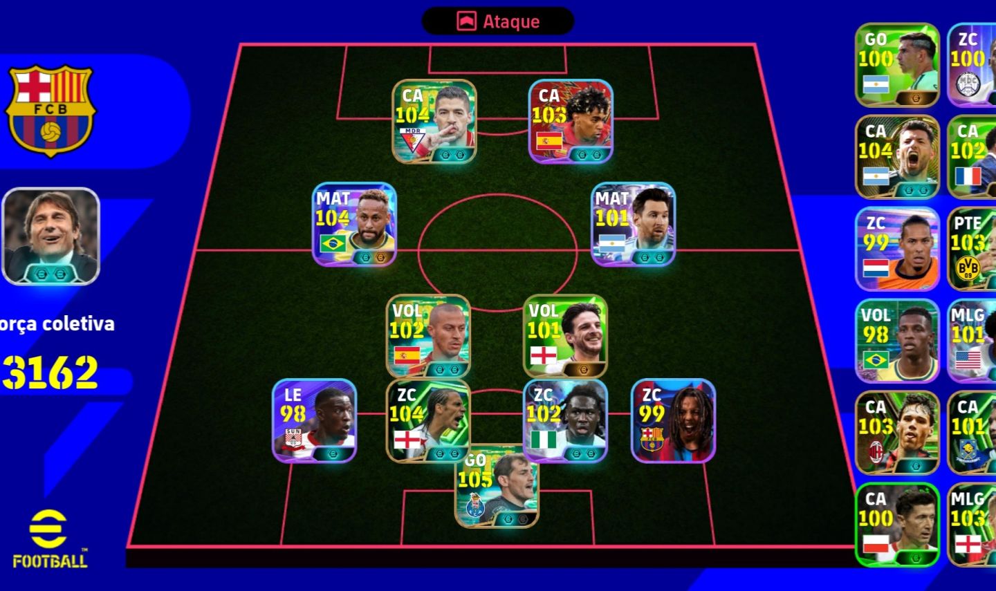 Conta efootball neymar 106