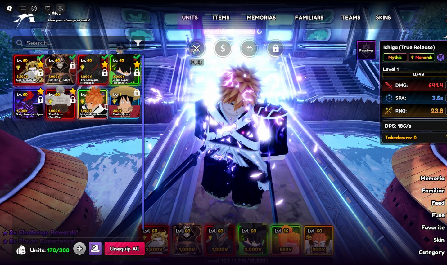 CONTAS COM ICHIGO MONARCH + 7 MONARCH