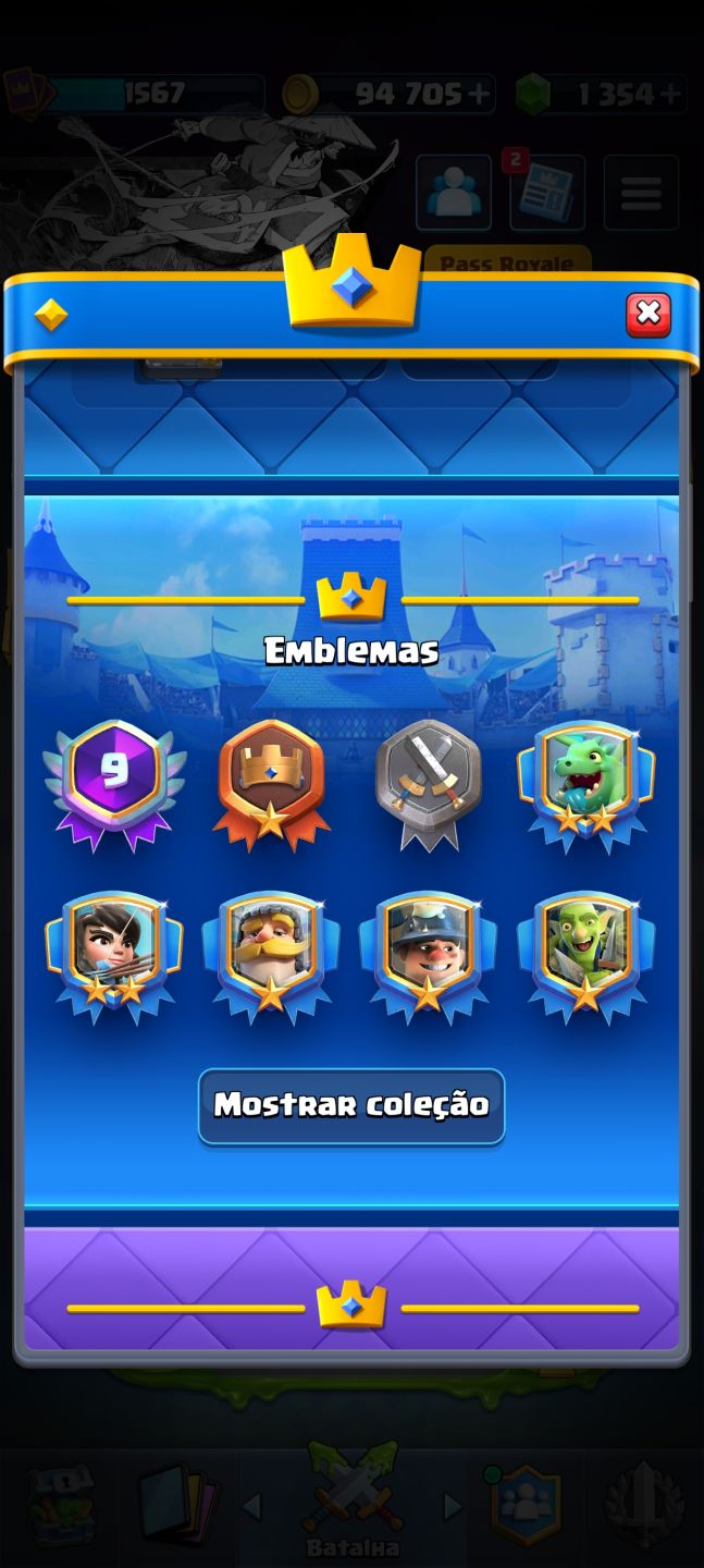 Clash Royale Arena 30 | 12.651 Troféus | Rei Nv.16 | 9 Anos de conta