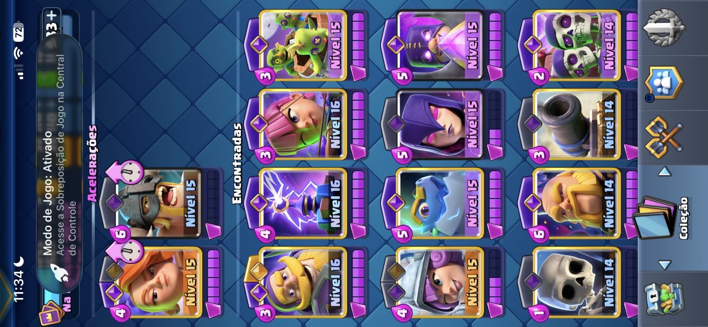 CONTA DE CLASH ROYALE COM MUITAS EVOLUTIVAS, TODAS AS CARTAS DO GAME