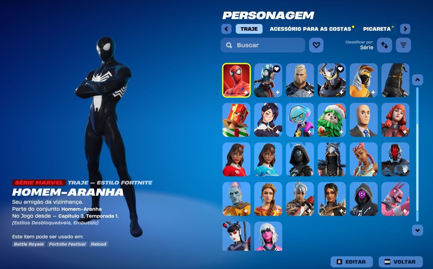 36 SKINS | RONIN | THE ORIGIN | SPIDER MAN | IMAGINED | RAP BOY | FULL ACESSO