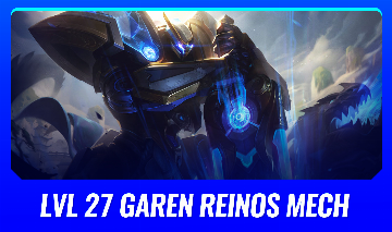 ( LVL 27 GAREN REINOSMECH ) 3 SKINS +3100 EA ( SERVER BR - SEM ELO )