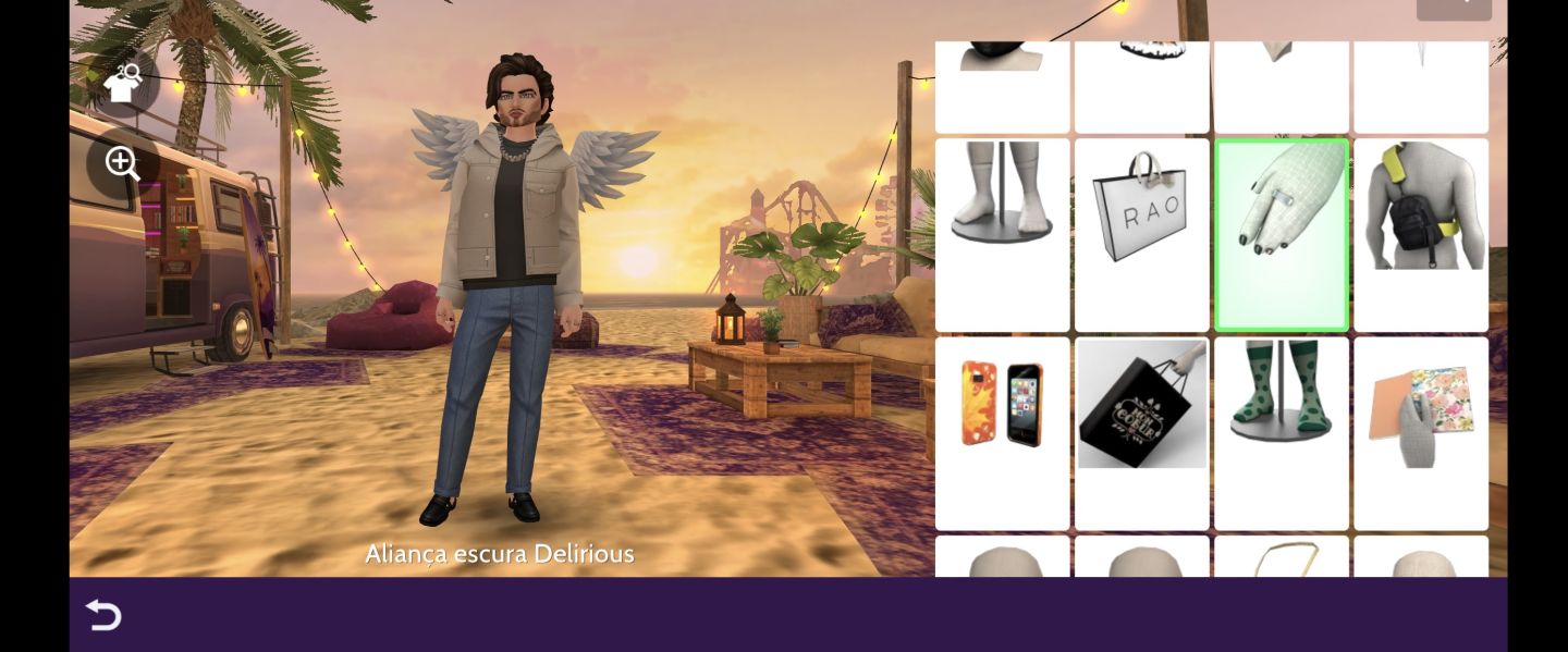 Conta no Avakin life com asa