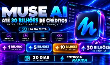 MUSE AI PREMIUM | 1B / 5B / 10B CRÉDITOS | 30 DIAS | ENTREGA RÁPIDA