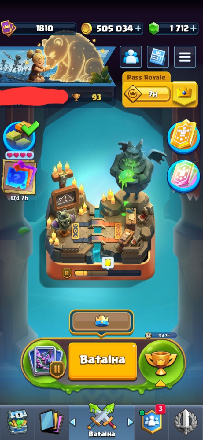 Conta clash royale full acesso lvl 1800+